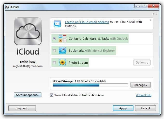 sync outlook contacts with iphone