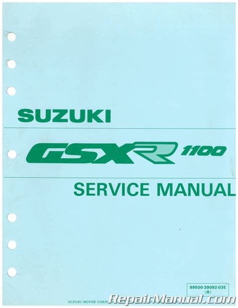 Free Suzuki Gsx R1100 1989 1992 Service Manual (PDF / ePub)
