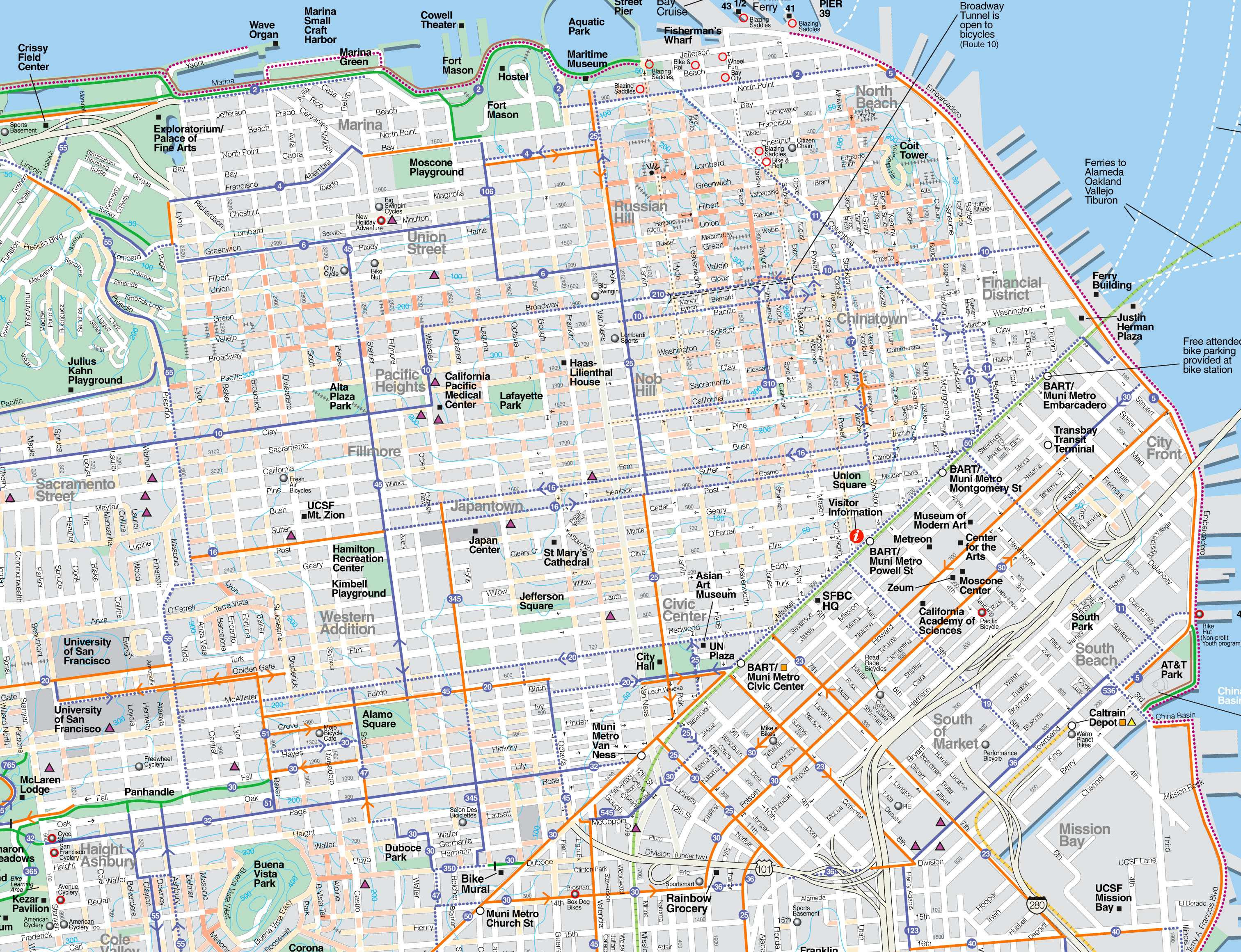 Download San Francisco Map Large San Francisco Maps for Free Download and Print | High 
