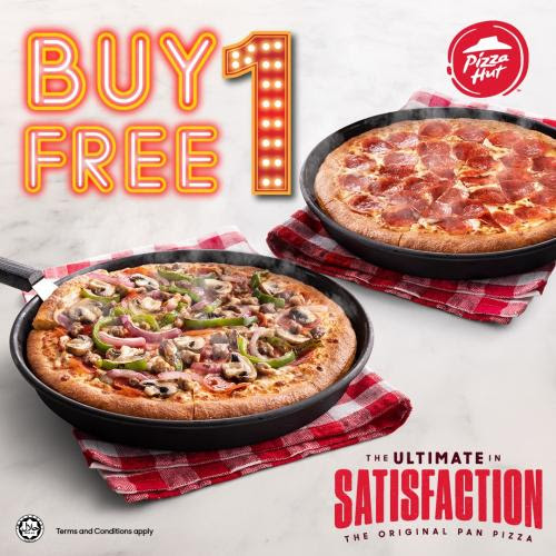 Pizza Hut Buy 1 FREE 1 Promotion (1 October 2020 onwards)