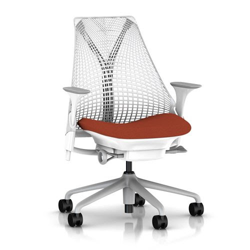 Affordable Sayl Chair By Herman Miller Basic White W Fog Arms Tomato Seat Oyibo Juda