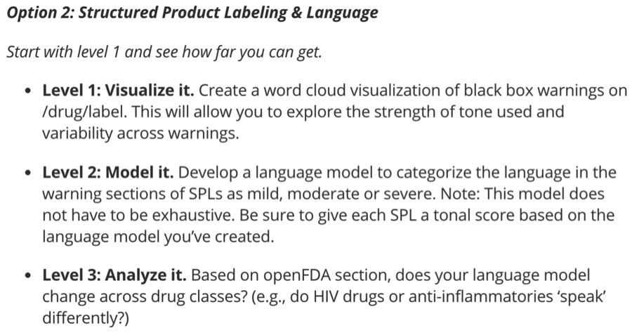 FDA Open Data Challenge – Data What?
