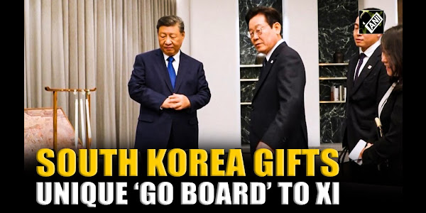 South Korean President Lee gifts unique Go board made with prized wood to China’s Xi Jinping | WATCH