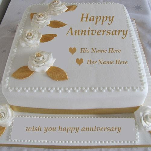 Happy Wedding Anniversary Cake Images With Name Happy Wedding Anniversary Cake Images With Name