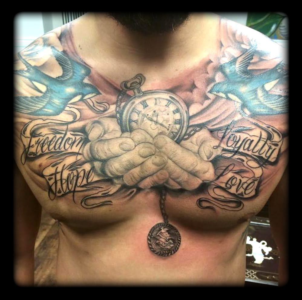 Chest piece by stateofarttattoo on DeviantArt