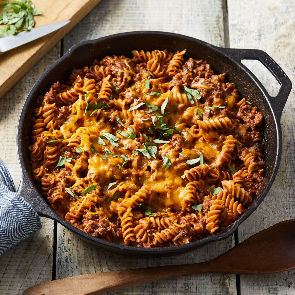 Ground Beef & Pasta Skillet Recipe EatingWell