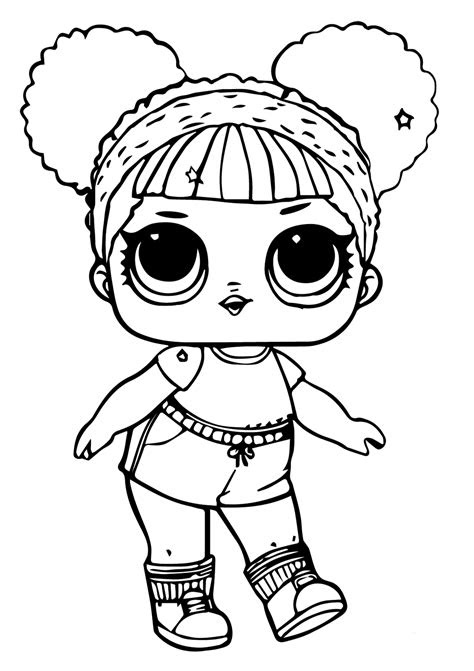  printable lol doll coloring pages hoops mvp glitter hello kitty