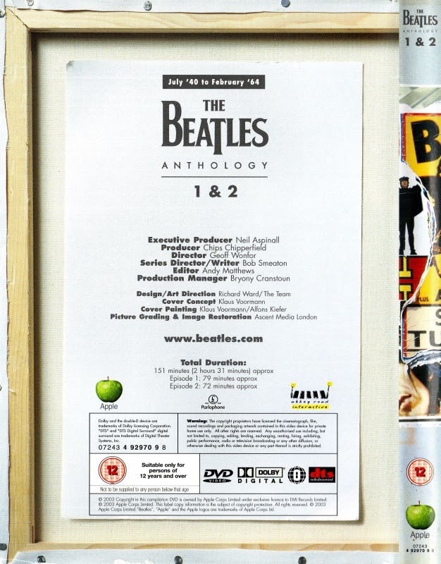Dvd Box Set The Beatles Anthology Apple Uk