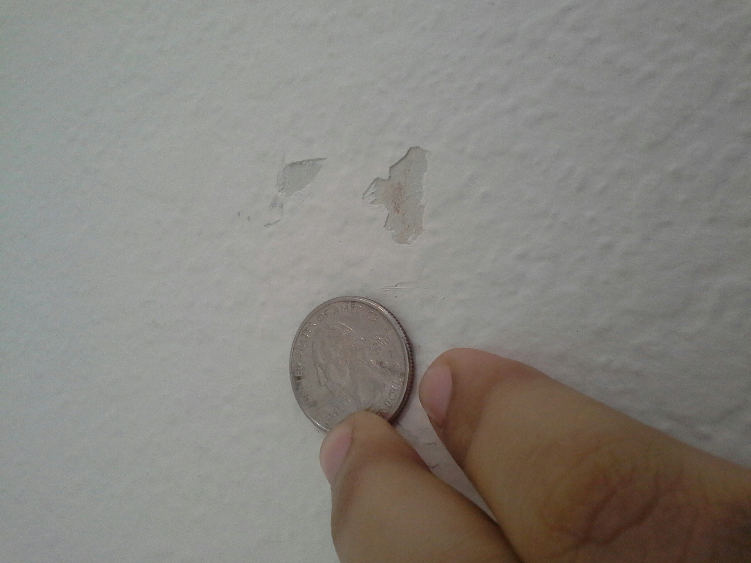 how to fix chipped off paint on wall