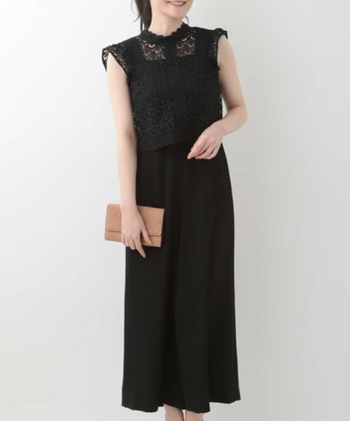 セール ワンピース レーストップス コンビネーションサロペット ワンピース ワンピース Ofuon オフオン のファッション格安販売の ファッションデザイナー