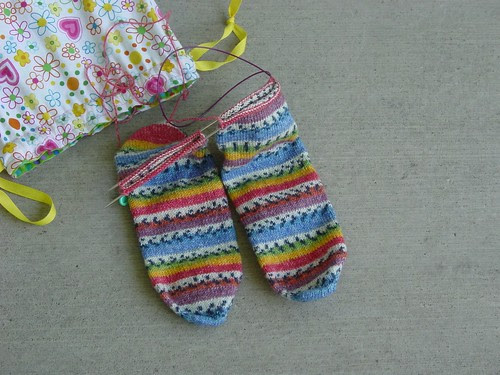 Toe Up Opal Socks