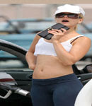 Mena Suvari bare belly