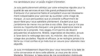 Lettre De Motivation Pour Candidature Spontanée