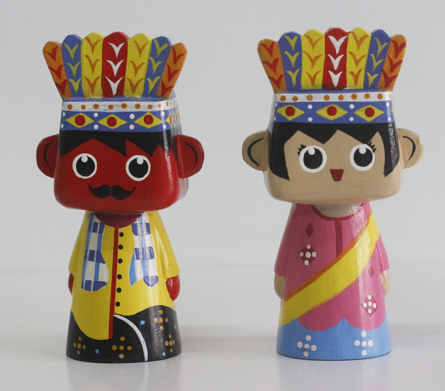 Boneka Ondel Ondel muka kotak Carisouvenir