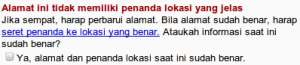 Anda tidak memiliki penanda lokasi yang jelas