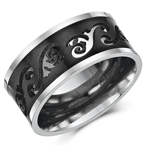 The most effective way to tell if a ring is real gold is to take it to a jeweler for inspection. 10mm Titanium Black Designed Wedding Ring - Titanium Rings