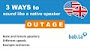 Power Outages Deutsch