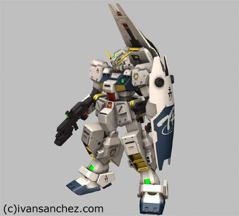 cg hazel gundam 3d mesh sandrum