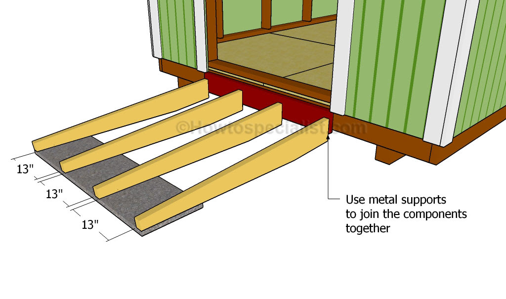  shed ramp | HowToSpecialist - How to Build, Step by Step DIY Plans