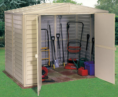 ... Vinyl Shed, cheapest Duramate shed prices, Duramax garden sheds UK