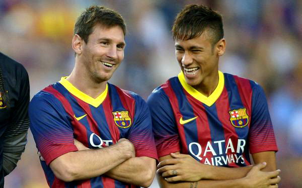 Barcelona con Neymar aplastó 8-0 al Santos en el debut del 'Tata' Martino