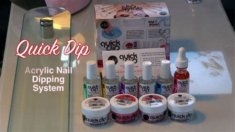 quick dip acrylic nails system youtube