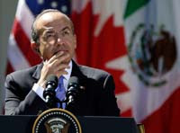 Calderón en Washington. Foto: AP