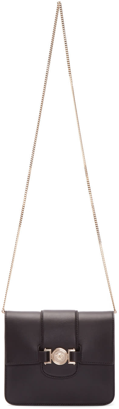 Versace Black Medusa Medallion Shoulder Bag