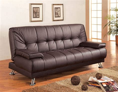 Do you live in a smaller space and eat most of your meals around a tiny table? Sofa Beds Faux Leather Convertible Sofa Bed with Removable