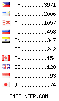 visitors by country counter