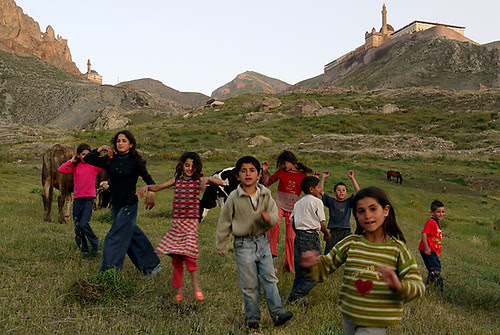 a dancing party below our palace