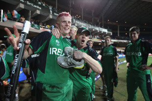 Kevin O'Brien is a new Irish hero after his stunning century overcame England, England v Ireland, World Cup 2011, Bangalore, March 2, 2011