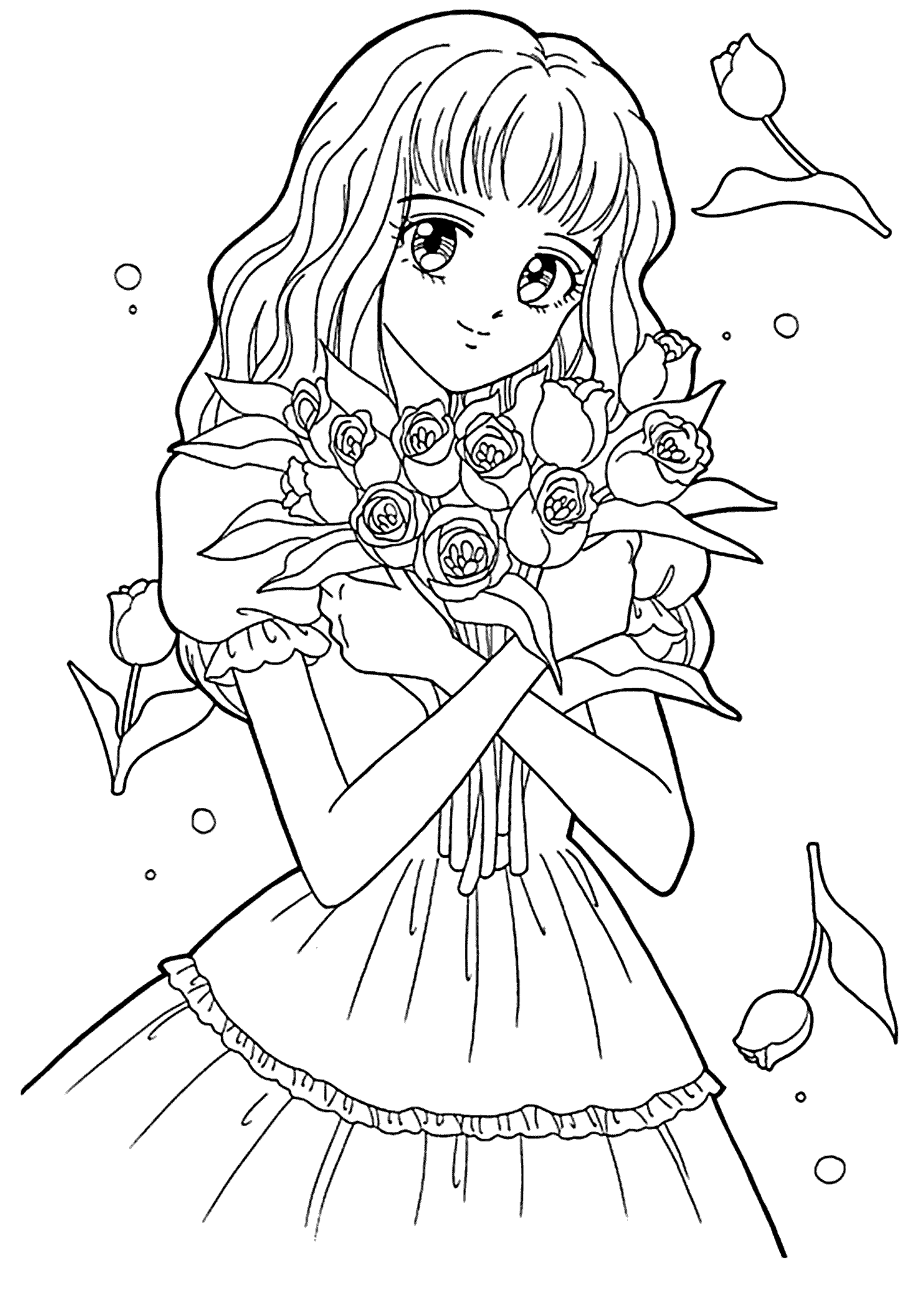 Manga coloring  pages to download and print for free