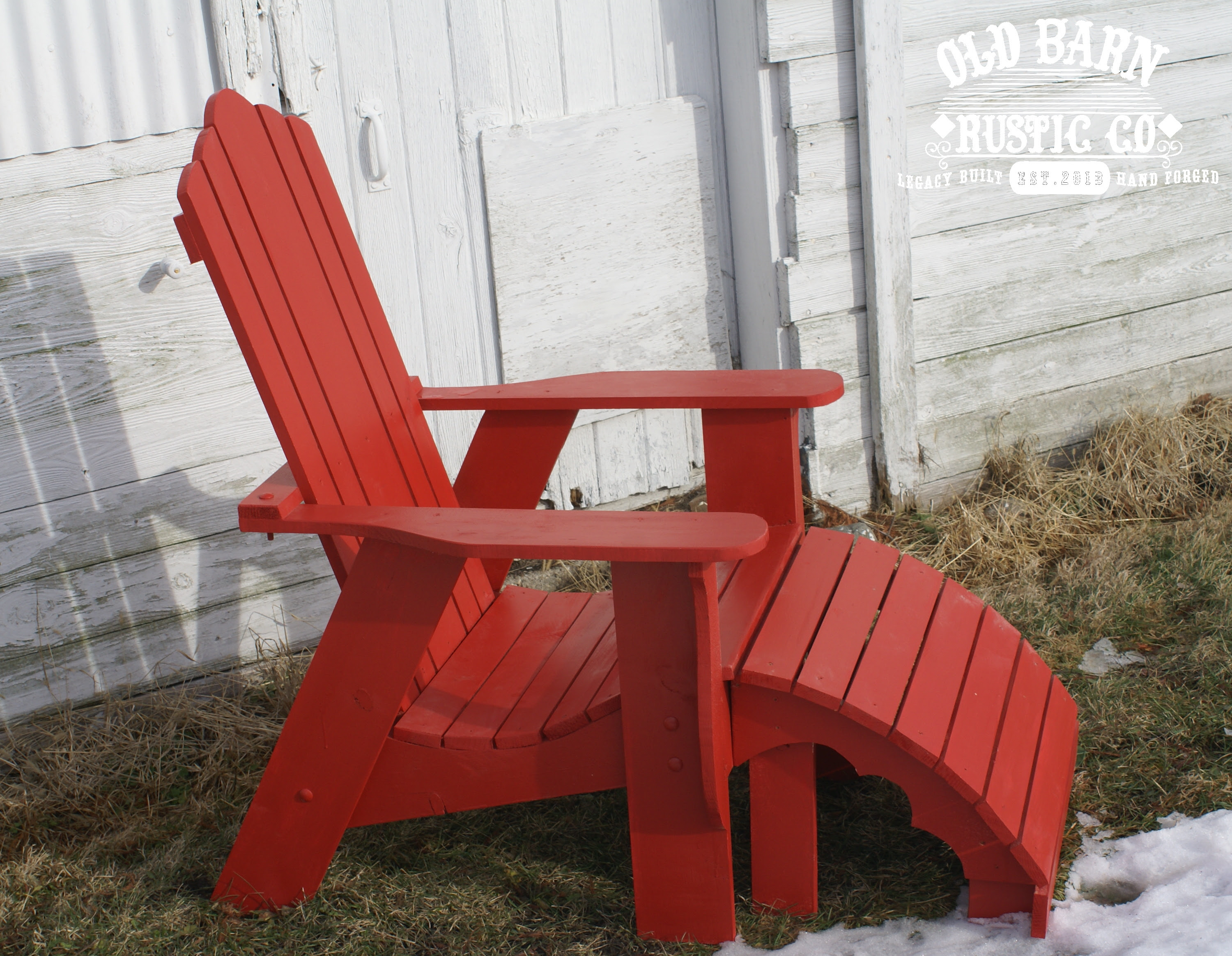 Old Barn Rustic Co. » Rustic Red Adirondack Chair