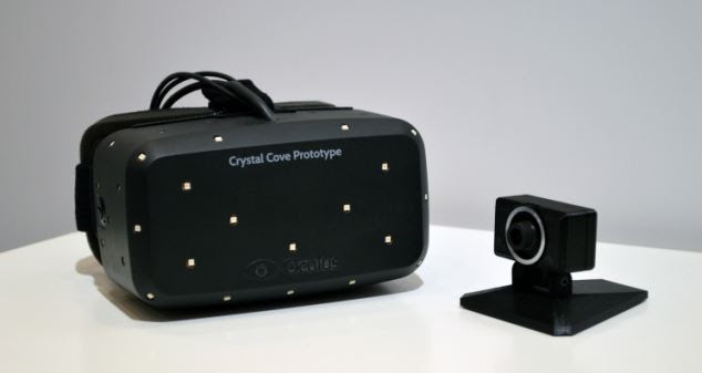 Oculus is the leader in immersive virtual reality technology and has already built strong interest among developers 'The Matrix - that's always been the dream,' said one Oculus Rift executive of its headset, pictured