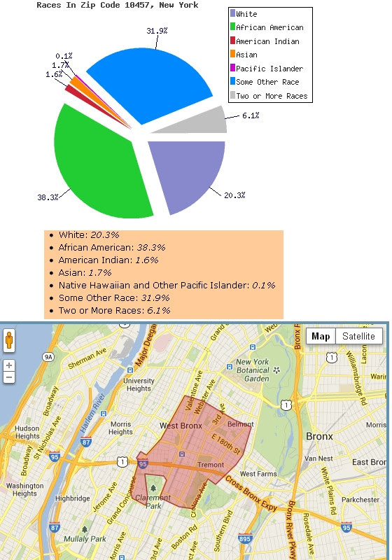 The Bronx New York Zip Code Map Updated October 2020