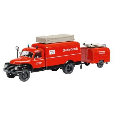 Schuco 1:43 Hanomag Industrial Fire Truck and Trailer On Sale