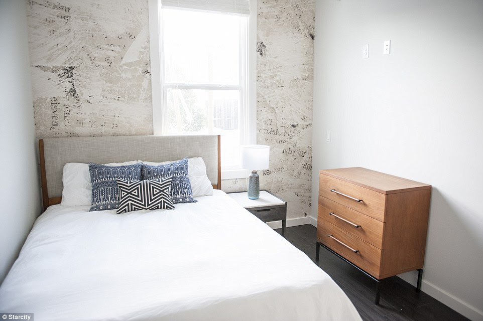 The furnished, private bedrooms come with a queen or full-sized bed, high-end linens, nightstand, dresser and reading lamp