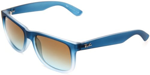 Ray-Ban RB4165 Square Sunglasses 54 mm, Non-Polarized, Blue Gradient/Gradient Brown