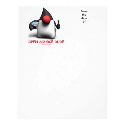 Open Source Dude (Software Developer Duke) Letterhead