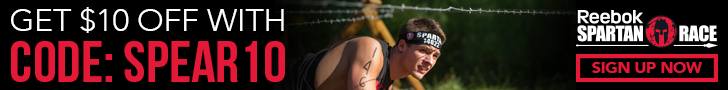 Get $10 off a Reebok Spartan Race, Use Code: SPEAR10