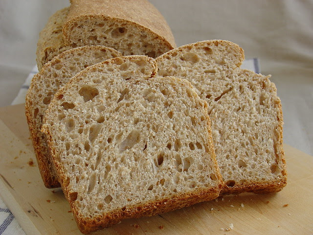 Pan de molde integral con levadura natural