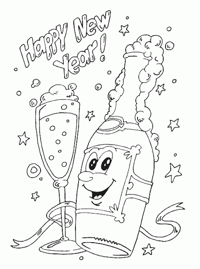 Download Happy New Year Coloring Pages - Coloring Home