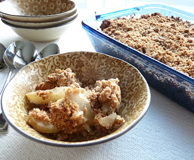 Gingerbread Pear Crumble