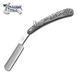 Azrael Grim Reaper Bikers Straight Razor Knife