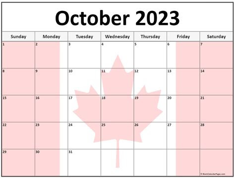  collection of october 2023 photo calendars with image filters