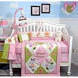 SoHo Mystic Garden Baby Crib Nursery Bedding Set 10 Pieces