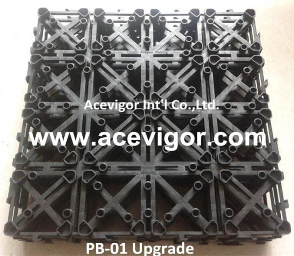 PB-01 Upgrade Interlocking Plastic Grid for DIY deck tiles 