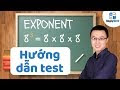 Hướng dẫn làm bài test online   Exponent Toán Tiếng Anh Lớp 6