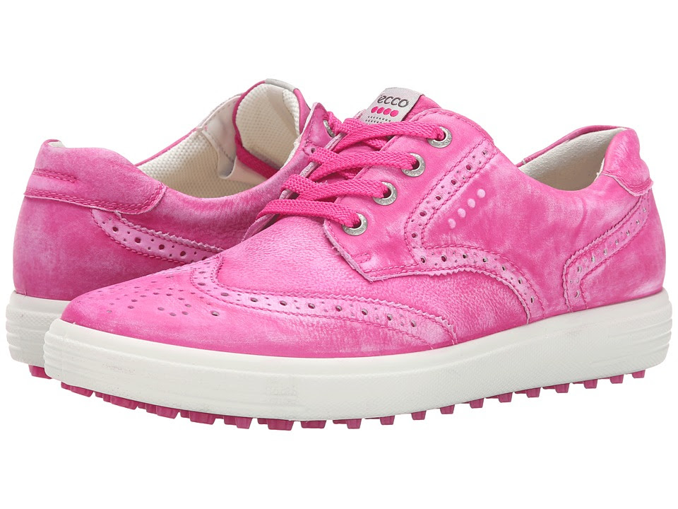 ECCO Golf - Casual Hybrid Wingtip (Candy) Women's Golf Shoes